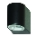 Searchlight - LED Āra sienas gaismeklis LEDO 1xGU10/3W/230V IP44 melns