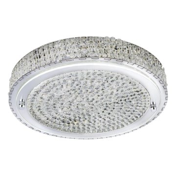 Searchlight - LED Griestu lampa FLUSH LED/24W/230V d. 40 cm hroms