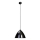 Searchlight  - Lustra ar auklu 1xE27/60W/230V melna