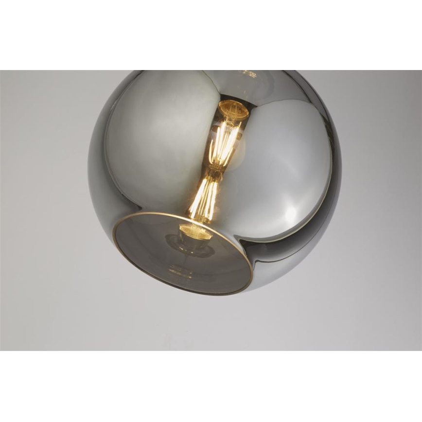 Searchlight - Lustra ar auklu BALL 1xE27/60W/230V melna