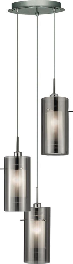 Searchlight - Lustra ar auklu DUO 3xE14/60W/230V antracīta