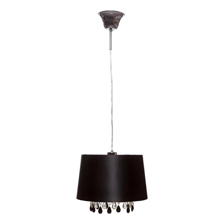 Searchlight - Lustra ar auklu LILA 1xE27/60W/230V melna