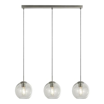 Searchlight - Lustra ar auklu PENDANT 3xE27/40W/230V matēts hroms