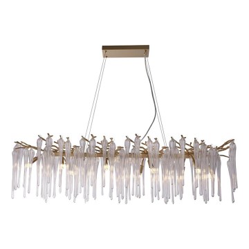 Searchlight - Pakaramā lustra ar trošu sistēmu HERITAGE 10xG9/33W/230V