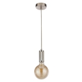 Searchlight - Pakaramā lustra SUSPENSION ar vadu 1xE27/60W/230V sudraba