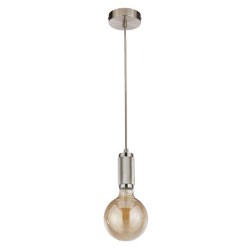 Searchlight - Pakaramā lustra SUSPENSION ar vadu 1xE27/60W/230V sudraba