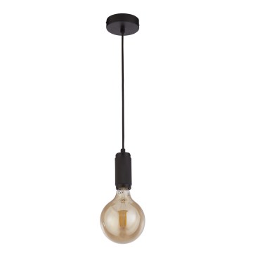 Searchlight - Piekaramā lampa uz troses SUSPENSION 1xE27/60W/230V melna