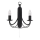 Searchlight - Sienas lampa MAYPOLE 2xE14/60W/230V melna