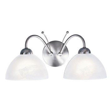 Searchlight - Sienas lampa MILANESE 2xE14/60W/230V matēts hroms