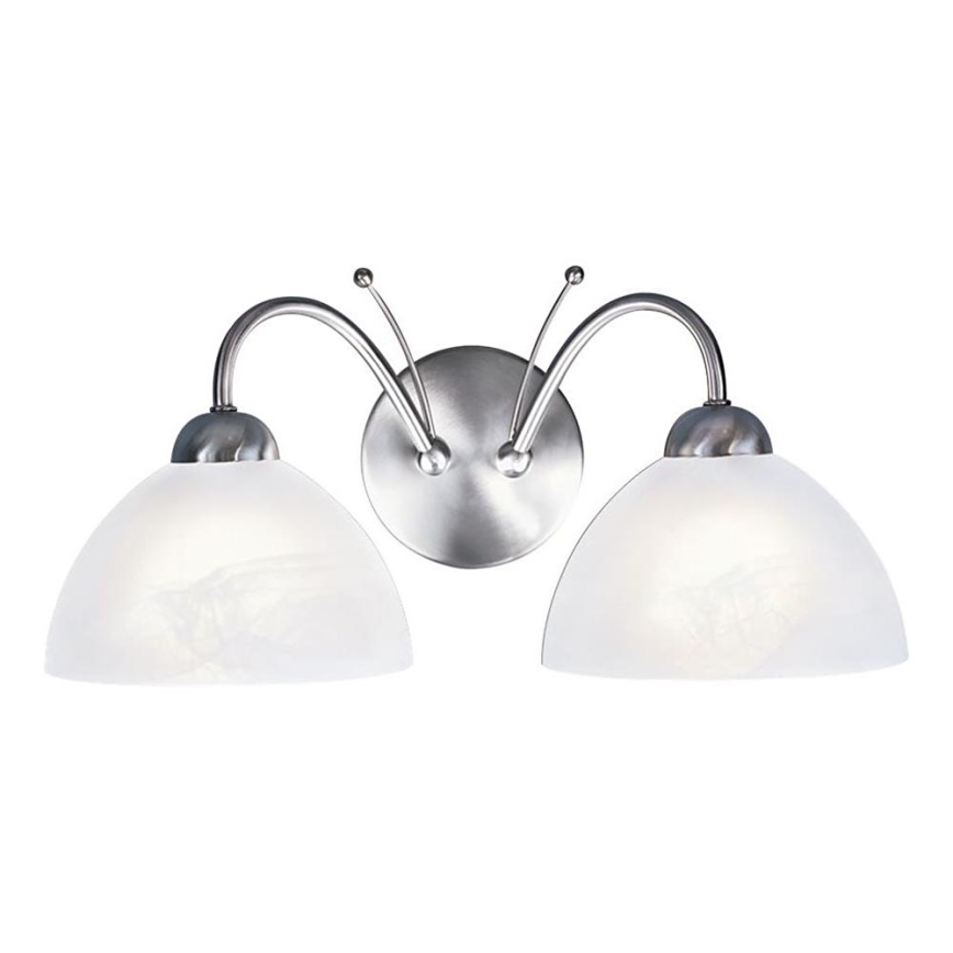 Searchlight - Sienas lampa MILANESE 2xE14/60W/230V matēts hroms