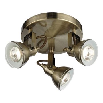 Searchlight - Starmetis FOCUS 3xGU10/50W/230V misiņš