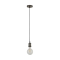 Searchlight - SUSPENSION pakaramais griestu gaismeklis uz troses 1xE27/60W/230V antracīts