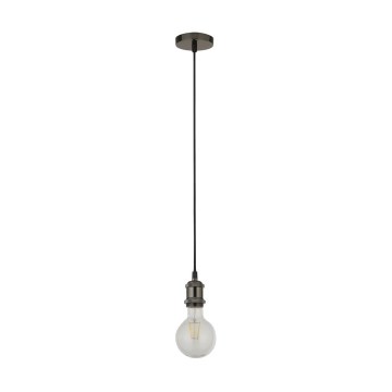 Searchlight - SUSPENSION pakaramais griestu gaismeklis uz troses 1xE27/60W/230V antracīts
