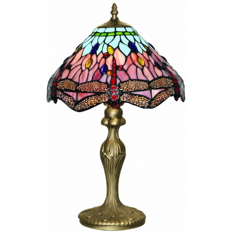 Searchlight - Tiffany galda lampa DRAGONFLY 1xE27/60W/230V