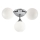 Searchlight - Vannas istabas griestu lampa FLUSH 3xG9/33W/230V IP44 matēts hroms