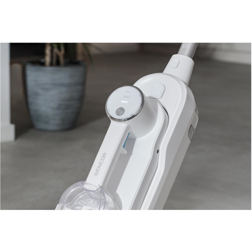 Sencor - Daudzfunkcionāls tvaika mops 2in1 1500W/230V IPX4 balts