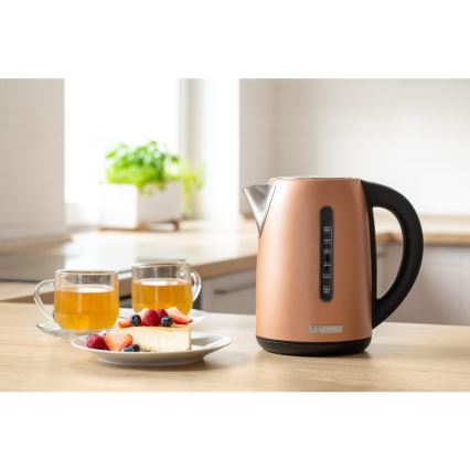 Sencor - ātrvārāmā tējkanna ar termoregulāciju 1,7 l 2150W/230V vara krāsā