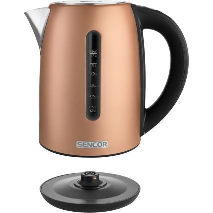 Sencor - ātrvārāmā tējkanna ar termoregulāciju 1,7 l 2150W/230V vara krāsā