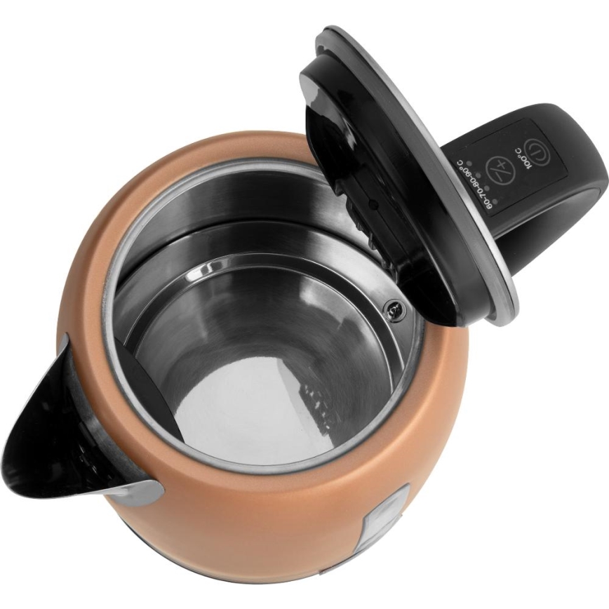 Sencor - ātrvārāmā tējkanna ar termoregulāciju 1,7 l 2150W/230V vara krāsā