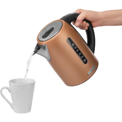 Sencor - ātrvārāmā tējkanna ar termoregulāciju 1,7 l 2150W/230V vara krāsā