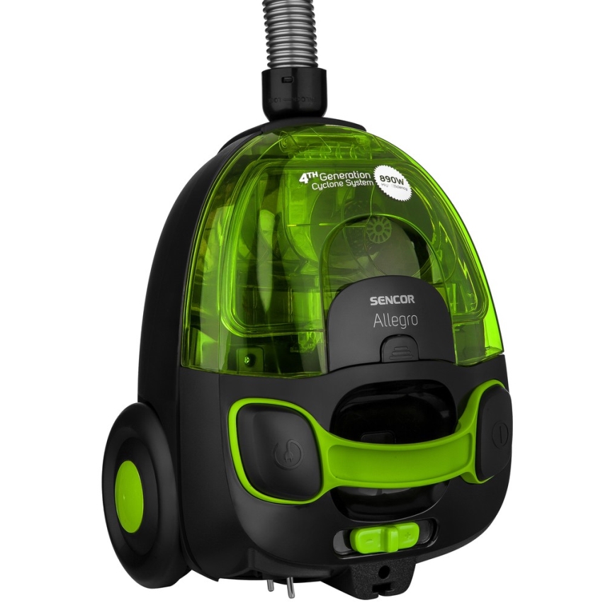 Sencor - Bezmaisu putekļu sūcējs 1,5 l 890W/230V zaļš/melns