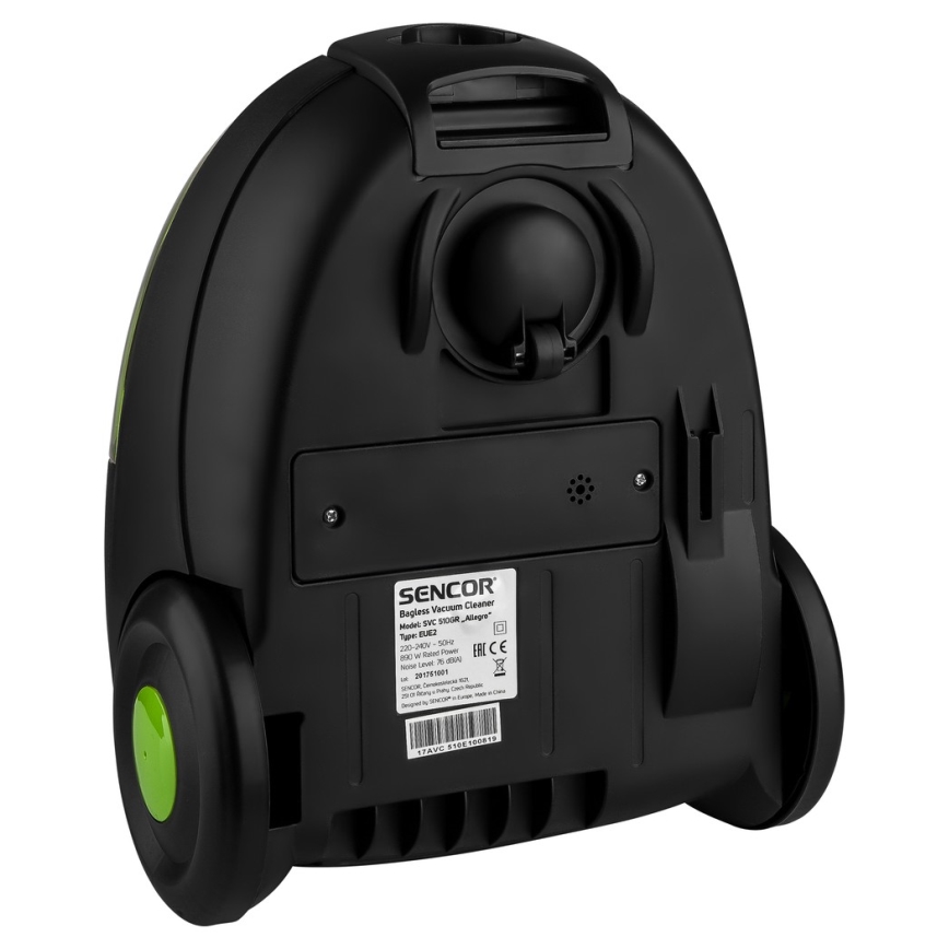 Sencor - Bezmaisu putekļu sūcējs 1,5 l 890W/230V zaļš/melns