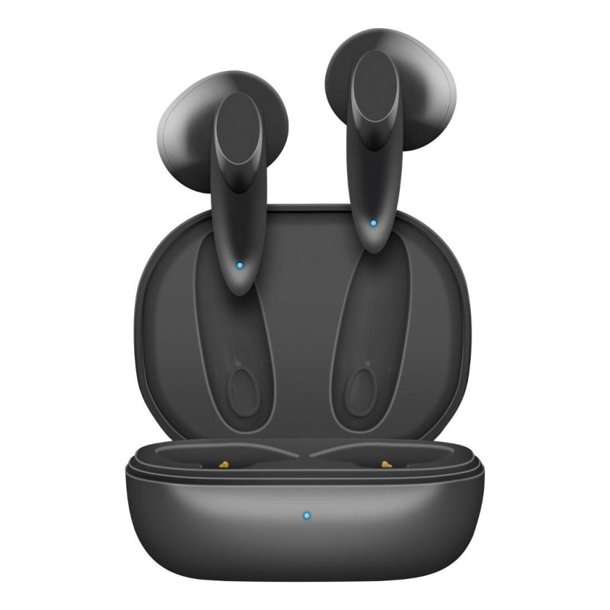 Sencor - Bezvadu earphones 230 mAh + 2x 25 mAh IPX4 melna
