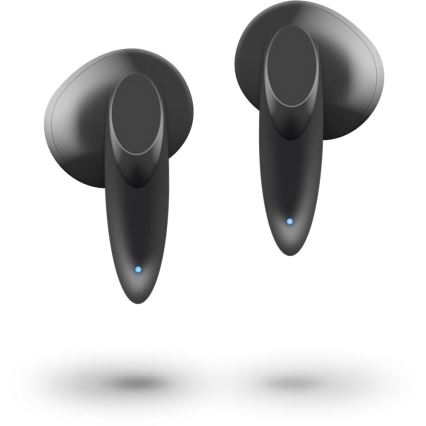 Sencor - Bezvadu earphones 230 mAh + 2x 25 mAh IPX4 melna