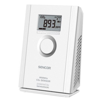 Sencor - Bezvadu oglekļa dioksīda sensors 5V/3xAA 2000 mAh