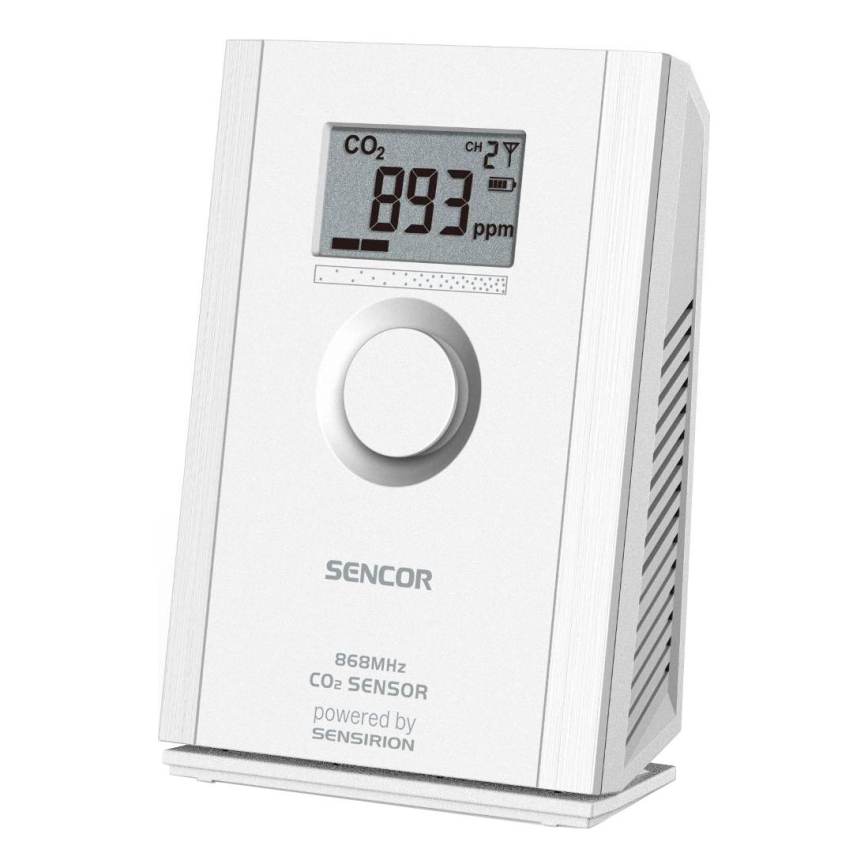 Sencor - Bezvadu oglekļa dioksīda sensors 5V/3xAA 2000 mAh