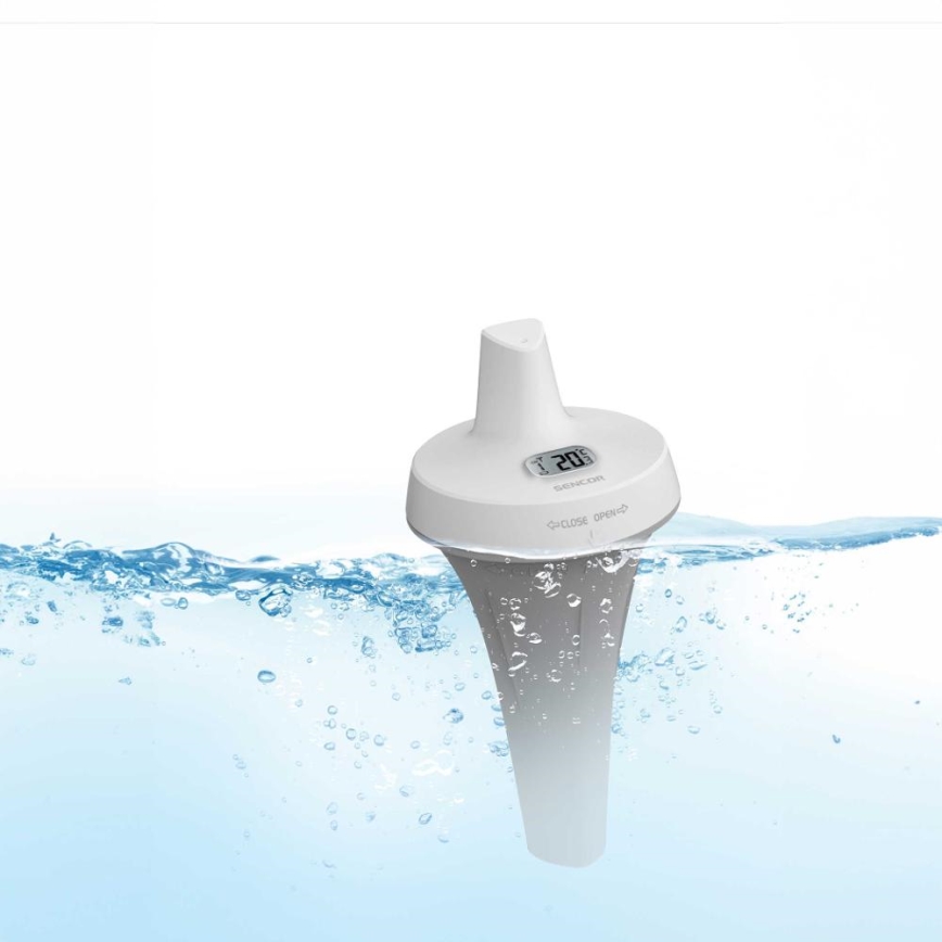 Sencor - Bezvadu peldbaseina peldošais sensors 2xAA IPX7