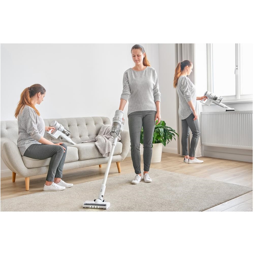 Sencor - Bezvadu putekļu sūcējs 2in1 250W/2200 mAh balta