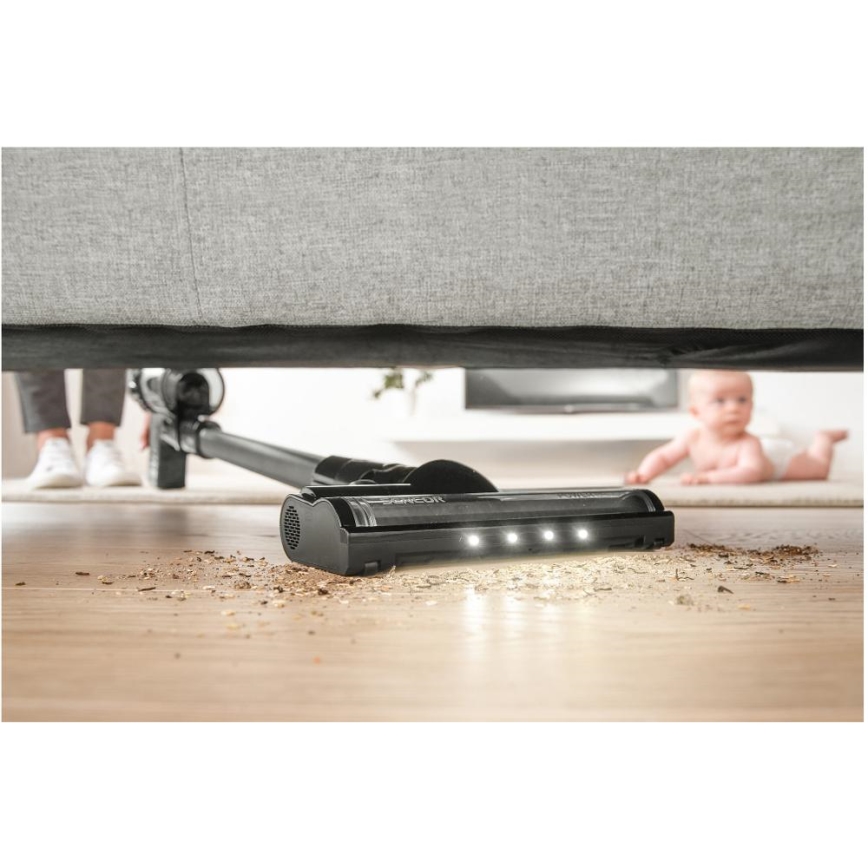 Sencor - Bezvadu putekļu sūcējs 2in1 250W/2200 mAh melna