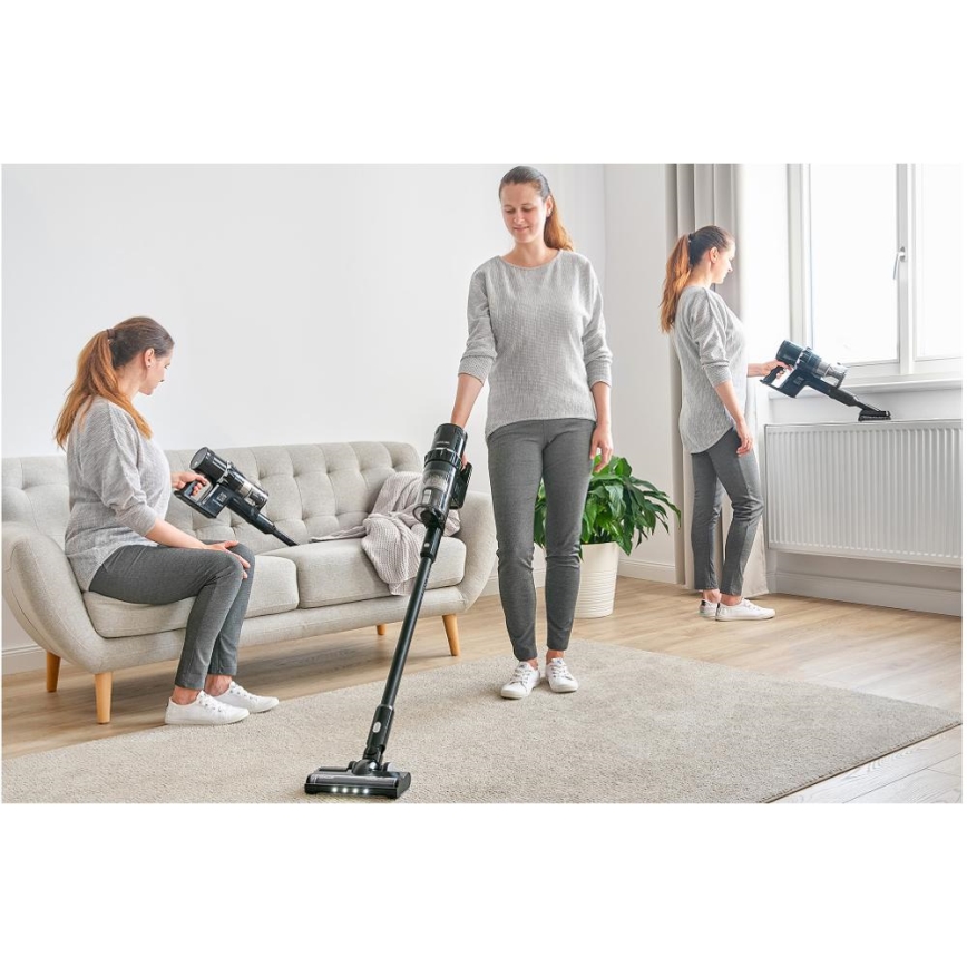Sencor - Bezvadu putekļu sūcējs 2in1 250W/2200 mAh melna