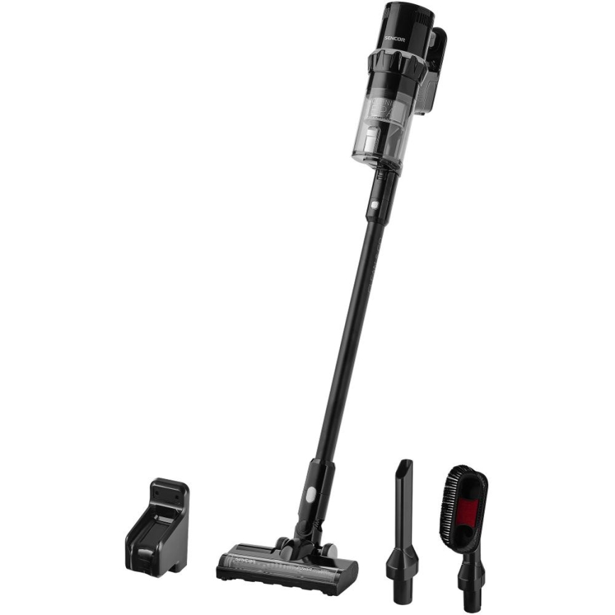 Sencor - Bezvadu putekļu sūcējs 2in1 250W/2200 mAh melna