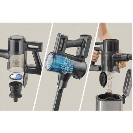 Sencor - bezvadu stieņveida putekļsūcējs 2 vienā 200W/2600 mAh melns