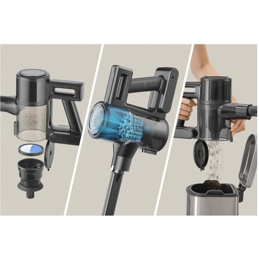 Sencor - bezvadu stieņveida putekļsūcējs 2 vienā 200W/2600 mAh melns