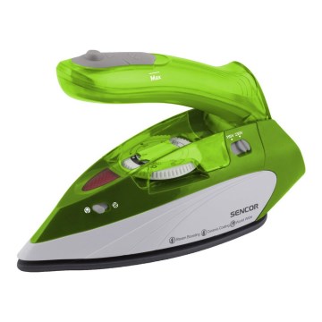 Sencor - Ceļojuma tvaika gludeklis 1100W/115V/230V zaļš