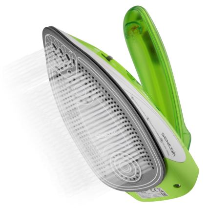 Sencor - Ceļojuma tvaika gludeklis 1100W/115V/230V zaļš