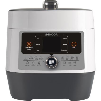 Sencor - Daudzfunkcionāls elektriskā spiediena katls 5,5 l 1000W/230V balta/melna