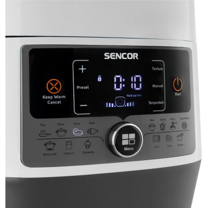 Sencor - Daudzfunkcionāls elektriskā spiediena katls 5,5 l 1000W/230V balta/melna