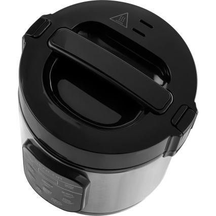 Sencor - Daudzfunkcionāls rīsu vārāmais 350W/230V 0,6 l nerūsējošais tērauds/melns