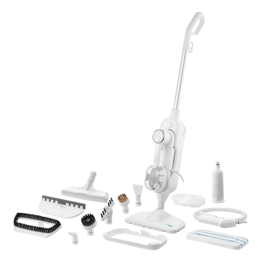 Sencor - Daudzfunkcionāls tvaika mops 2in1 1500W/230V IPX4 balts