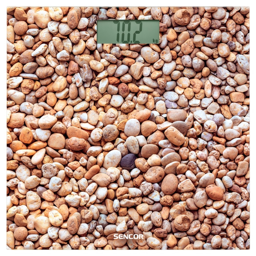 Sencor - Digitālie personālie svari ar LCD ekrānu 1xCR2032