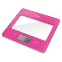 Sencor - Digitālie virtuves svari 1xCR2032 rozā