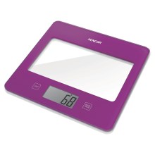 Sencor - Digitālie virtuves svari 1xCR2032 violeta