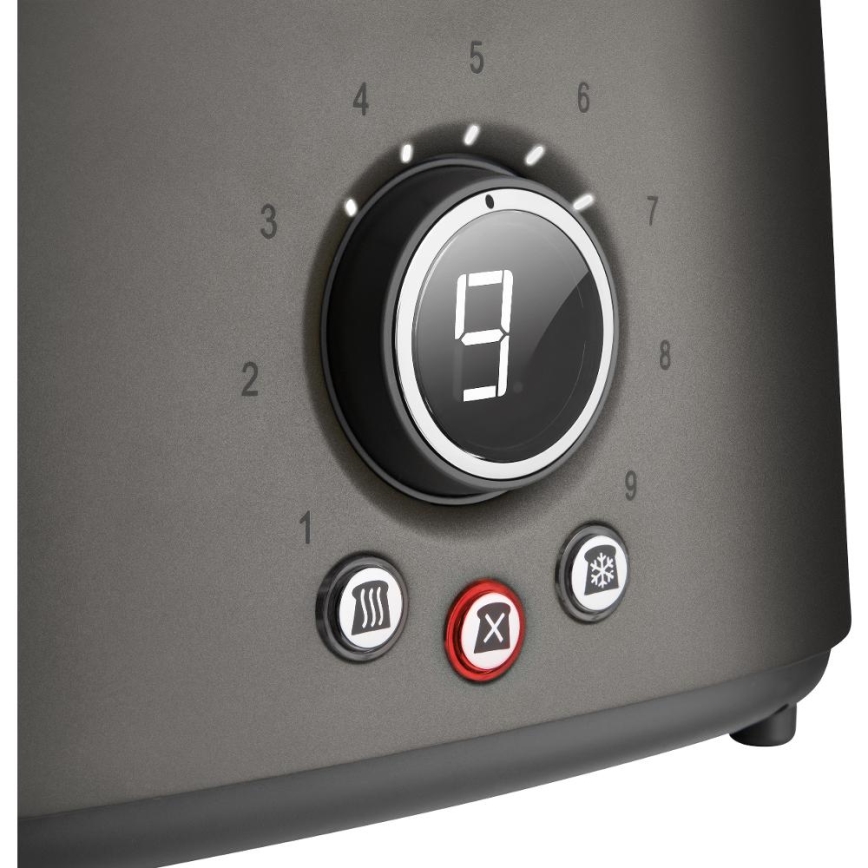 Sencor - Divu šķēļu tosteris 1000 W/230 V, antracīta krāsa