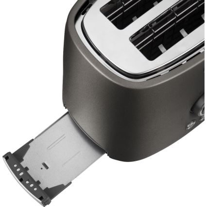 Sencor - Divu šķēļu tosteris 1000 W/230 V, antracīta krāsa