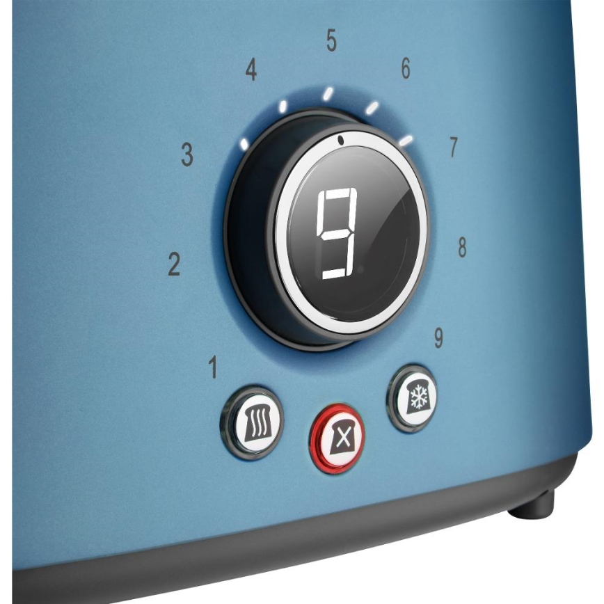 Sencor - divu šķēļu tosteris ar sildīšanas resti 1000W/230V zils