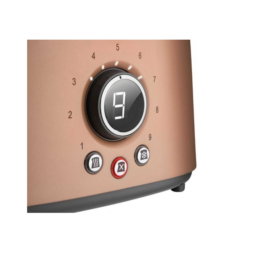 Sencor - Divu spraugu tosteris ar grilu 1000W/230V, vara krāsā